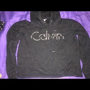 Calvin Klein crop hoodie .
